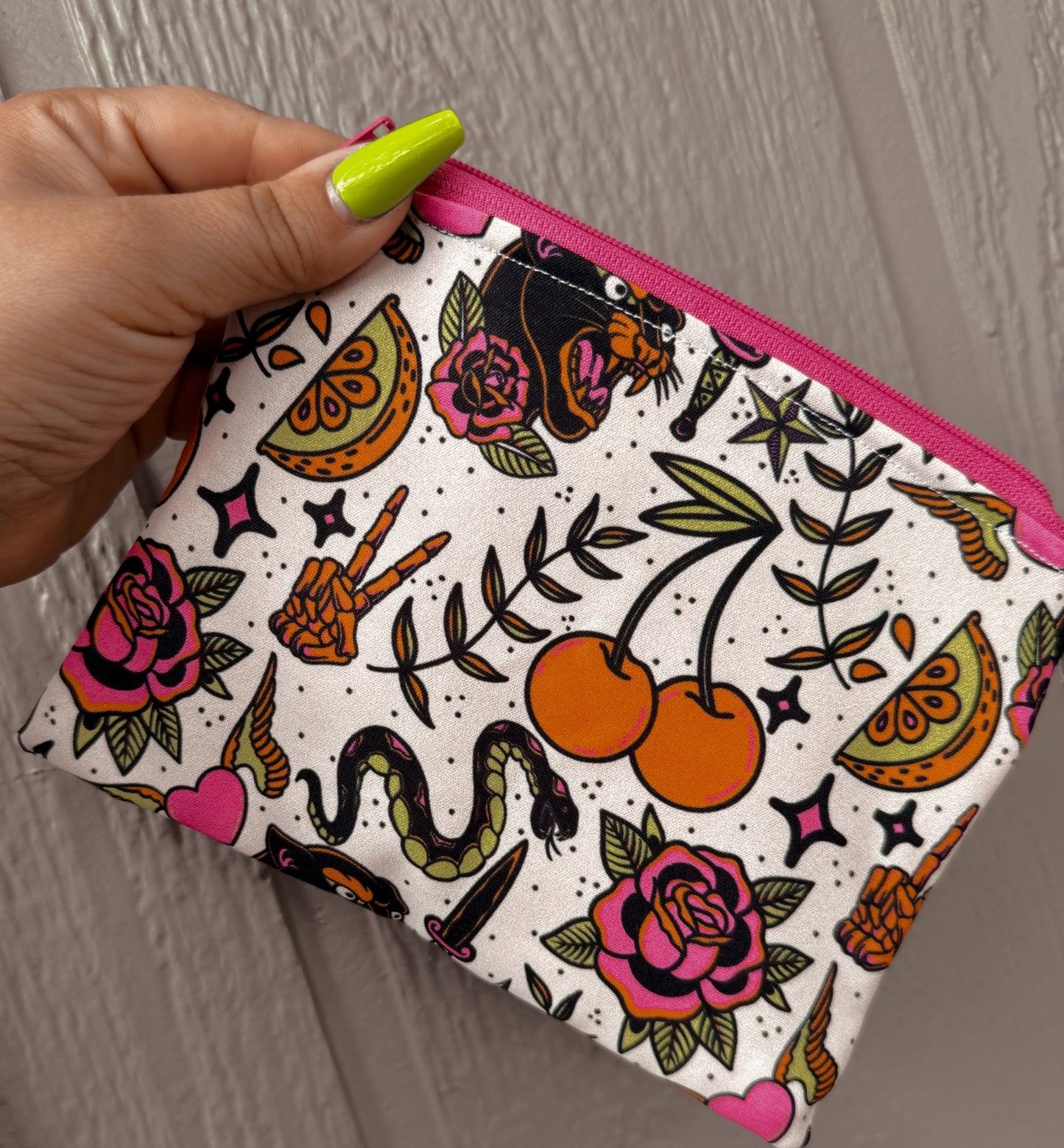 Neon Tats Pouch