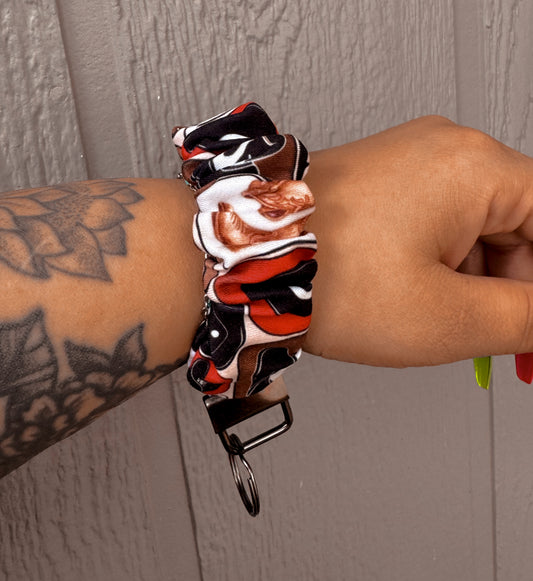 Dive Bar Cowboy Scrunchie Keychain