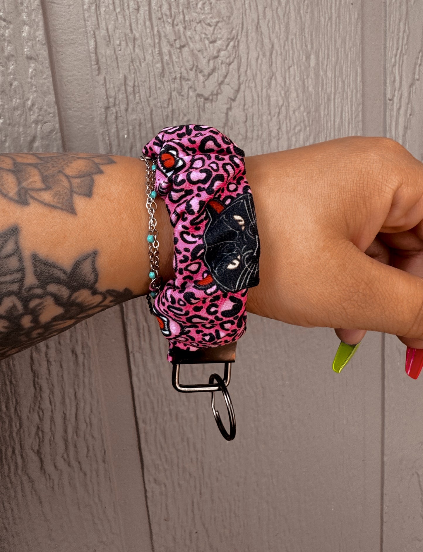Big Kitty Scrunchie Keychain