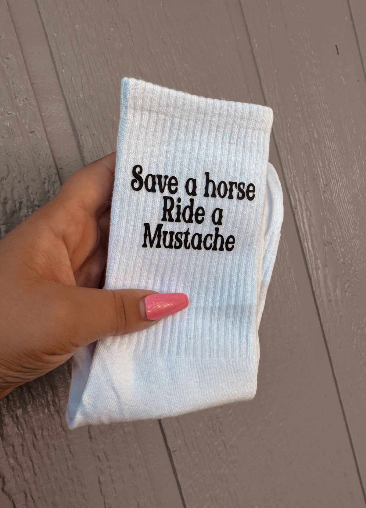 Mustache Socks