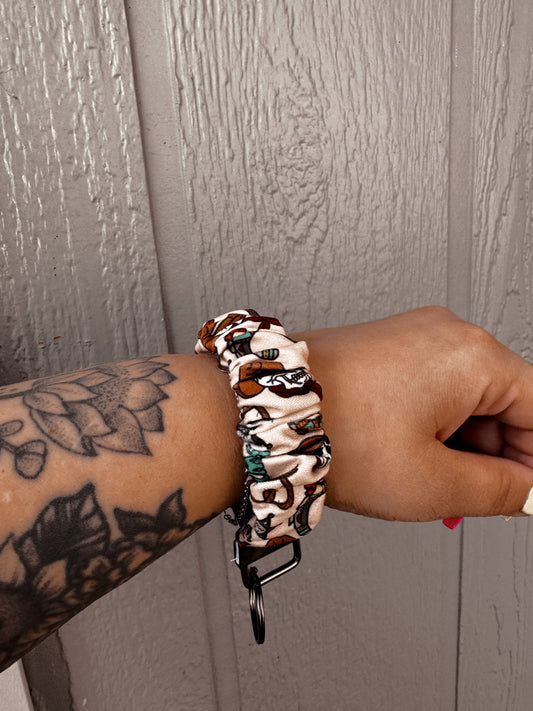 Wild West Scrunchie Keychain