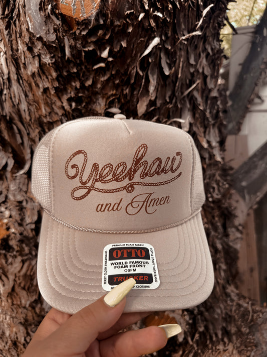 Yeehaw & Amen Trucker hat