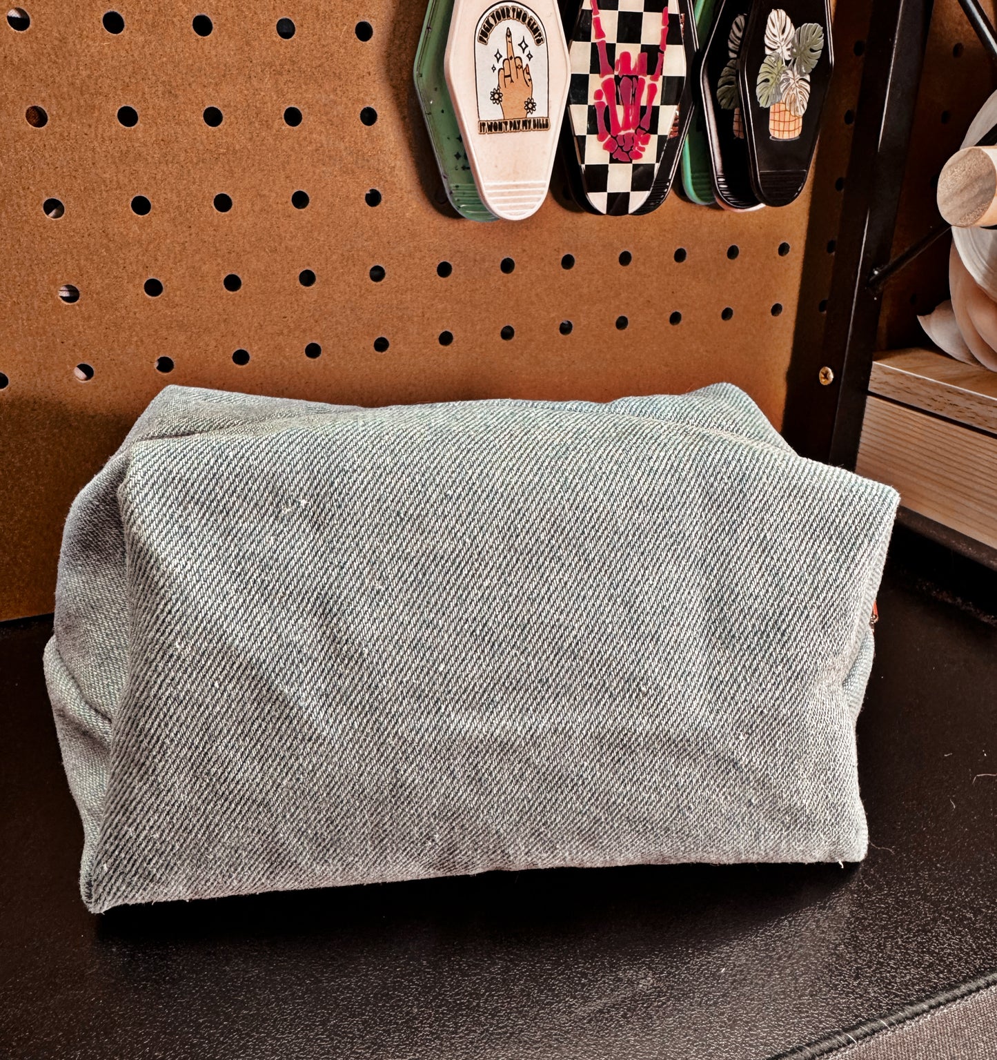 Denim Makeup Bag