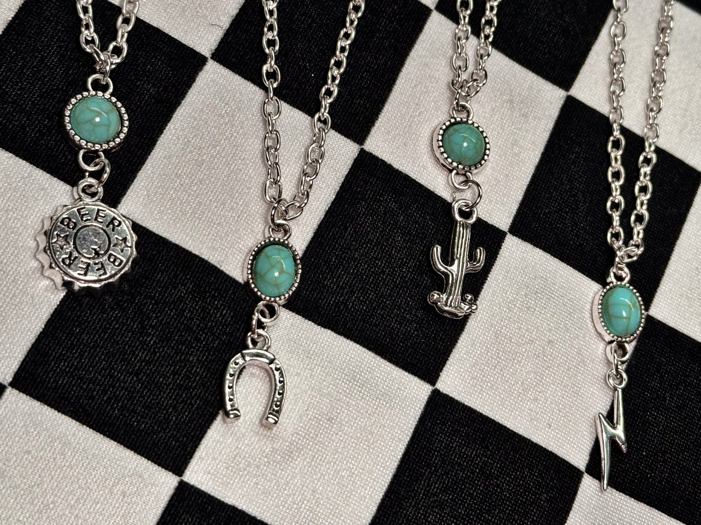 Dainty Turquoise charm necklace
